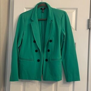 Jones New York Vibrant Green Double-Breasted Blazer. Never Worn!